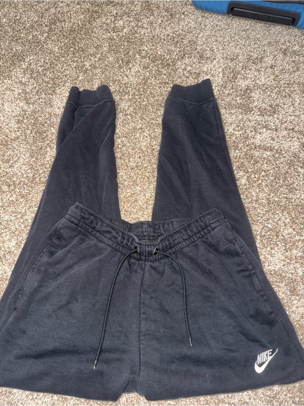 Nike Black Fleece Joggers with Drawstring